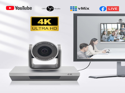 Oneking 10x Hdml Ip Ptz Optics 4k Video Conference Camera 4k Live Broadcast Camera For Church Live Streaming Camera